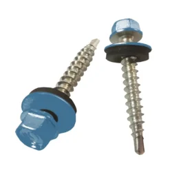 Саморез кровельный окрашенный по дереву 4.8х35 RAL (5007) (Тайвань) - купить Харьков